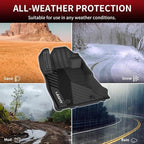 Floor Mats Fit for Subaru Forester 2024 2023 2022 2021 2020 2019 | All Weather TPE Custom Fit Easy Clean Durable No-curling Floor liners for Subaru Forester 2019-2024 1st & 2nd Row Car Mats