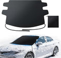 Upgrade Windshield Cover for Ice & Snow [Fast Install & Removal] 600D Oxford Fabric Against Magnetic Fit Snow, Ice, Frost, Winter Accessories - Fit for All Sedans/Cars - (69' x48'')
