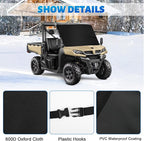 600D UTV Windshield Snow Cover Compatible with CFMOTO UFORCE 1000/1000 XL 2019-2026 Full Size, Transport Windshield Protector for Ice and Snow