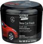 On The Go Odor Absorbing Solid Air Freshener, Luxurious New Car, 8-Ounce, Pack of 3