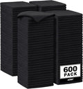 AIDEA Microfiber Cleaning Cloth-600PK, Soft Microfiber Towels for Cars, Absorbent Cleaning Rags, Lint-Free Streak-Free Wash Cloths for House, Kitchen, Window(12in.x12in), Black