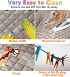 Dog Car Seat Cover for Pets 100% Waterproof Seat Cover Hammock 600D Heavy Duty Scratch Proof Nonslip Durable Soft Back Seat Covers for Full Size Trucks