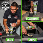 Foaming Citrus Fabric Clean Carpet & Upholstery Cleaner - Car Carpet Cleaner Spray for Seats and Floor Mats, Removes Stains &Odors, Safe for Cars, Home and Office, 16 oz Citrus Scent