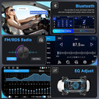 4G 64G Android Car Stereo for VW Passat Golf MK5 MK6 Jetta T5 EOS Polo Touran Seat Sharan Wireless Carplay Android Auto, 7'' Touchscreen Car Radio with GPS/BT 5.0/5G-WIFI/32EQ FM Backup Camera SWC