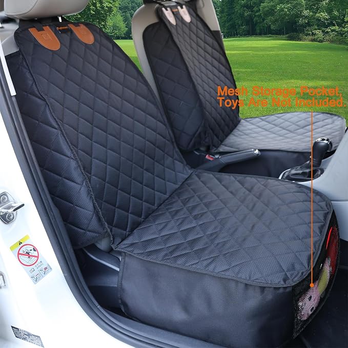 Front Seat Cover for Dogs 2PK Car Seat Covers Front Seats Pet Car Seat Cover Bucket Car Seat Cover for Dogs Front Car Seat Covers Front Seat Pet Cover