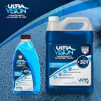 Windshield Washer Fluid - Advanced Formula for Car Windshield Wiper Fluid Crystal-Clear Vision in Weather Conditions +32F - All Weather - Bug Remover - 1 US Quart