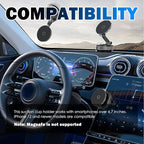 Magnetic Phone Holder for Car,360° Adjustable Car Phone Mount with Vacuum Suction Cups Compatible with iPhone 16/15/14/13/12,Cars Phones Holder Mount for Dashboards
