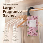 Large 12 Packs Rose Hanging Scented Sachets Long-Lasting Closet Deodorizer Air Freshener Fabric Refresher Odor Eliminator for Drawer Home Fragrance Gift Set