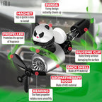 Panda Cute Car Air Freshener Diffuser - Panda Aromatherapy Diffuser Car Air Fresheners Vent Clips Cute Freshener Rotating Fan
