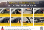 2019-2024 in-Channel Rain Guards for Subaru Forester Side Window Visor Deflectors, SK Premium Sport Limited Touring, Durable Tinted Vent Shades 2020 2021 2022 2023