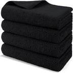 Professional Large Microfiber Car Drying Towels 4 Pack, Lint Free, Scratch Free, Highly Absorbent Drying Towel for Cars, SUVs, RVs, Trucks, and Boats,31" x 24 ", Black