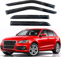 KPY Rain Guards Fit for 2009-2017 Audi Q5, Out-Channel Window Visors Vent Wind Deflectors 4PC, Car Accessories for 09-17 Audi Q5