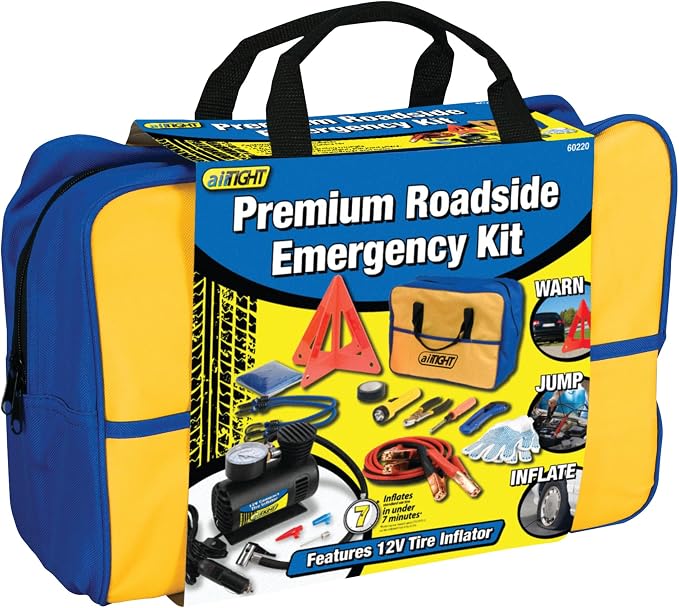 60220 Premium Roadside Emergency Kit With Jumper Cables