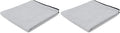 The Big One - Waffle-Weave Microfiber Drying Towel; Super Absorbent for Car Washes, Detailing, and More; Buttersoft Suede Edges; Scratch-Free, 450GSM, 25in x 40in, Grey (Pack of 2)