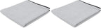 The Big One - Waffle-Weave Microfiber Drying Towel; Super Absorbent for Car Washes, Detailing, and More; Buttersoft Suede Edges; Scratch-Free, 450GSM, 25in x 40in, Grey (Pack of 2)