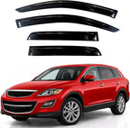 KPY Rain Guards Fit for 2007-2015 Mazda CX-9, Out-Channel Window Visors Vent Wind Deflectors 4PC, Car Accessories for 07-15 CX-9