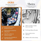 Car Seat Cover Towel for Front Seats Non-Slip with Headrest Pocket & Strap | Universal Fit for Cars Truck SUV|Car Seat Hoodie & Phocho Perfect After Gym Workout, Beach,Yoga and Running|Anti-dog Scratch