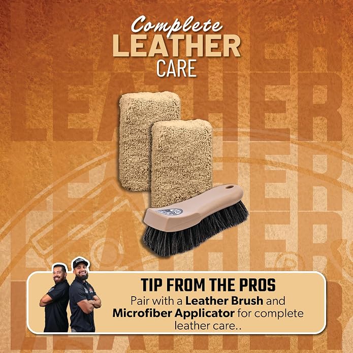 Leather Cleaning And Conditioning Kit With Storage Bag Total Interior Cleaner Microfiber Towels And Applicators Giftable Car And Home Care Set