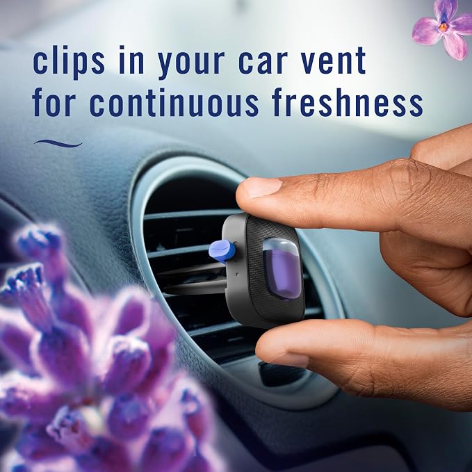 Car Vent Clip, Downy Calm Scent, 0.07 oz (Pack of 4)