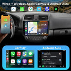 Car Radio Stereo for Honda Accord 7th Gen 2003-2007, 10.2 Inch IPS Touchscreen Android 13 64GB, Wireless CarPlay Android Auto, Plug and Play, 1080P Backup Camera, 5G WiFi, GPS, SWC, AM/FM Radio