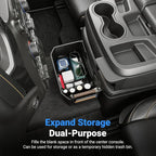 Center Console Hanging Organizer Box Compatible with 2019-2026 Chevy Silverado GMC Sierra 1500 20-26 2500HD 3500HD Console Storage Box Replacement for 2019-2026 Chevy Silverado Accessories