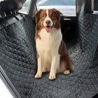 Extra Large Dog Car Seat Cover for Back Seat, Universal Fit Bench Car Seat Cover, Waterproof Dog Hammock for Car with Adjustable Straps, Durable Seat Protector for Cars, Trucks & SUVs, Black