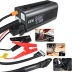 Tire Inflator Portable Air Compressor,2000A Battery Car Jump Starter, Auto Shut-Off,160PSI Air Pump with Tire Gauge Pressure&LED Light,15000PA Vacuum with Suction &Blow, for Cars, Motorcycles, Balls