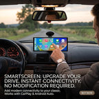 11.26" Carplay Screen for Car,4K Dash Cam,Portable Tablet for Apple Android Auto,Stereo Audio Radio,Rear Backup Camera,Voice Touch Control GPS Navigation,Bluetooth,Wireless Mirror for Truck
