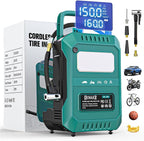 Tire Inflator Portable Air Compressor Compatible with Makita 18V Battery, 160PSI Air Pump with Dual Digital Screen, Auto Shut-Off, 5X Faster Inflation & Deflation for Car, Motor (Tool Only)