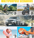 Cordless Tire Inflator Portable Air Compressor, 20V Rechargeable Battery Powered Car Tire Pump w/ 12V DC Adapter, Digital Pressure Gauge, Air Pump for Car, Bike, Motorcycle, Ball