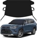 Car Snow Cover Compatible for Toyota Highlander| Windshield Cover for Ice and Snow with S-Hook Straps | Heavy-Duty 600D Oxford Winter Car Cover, Waterproof & Anti-Slip