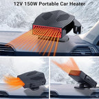 Car Heaters, 12V 200W Portable Vehicle Heaters and Defrosters, Windshield Defogger and Defroster, Car Heater That Plugs into Cigarette Lighter, 2 In 1 Fast Heating & Cooling Fan for All Cars