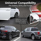 2 PCS Car Door Corner Edge Guards, PVC Soft Rubber Thickened Anti-collision Protector, Carbon Fiber Sporty Marker Decorative Sticker, Exterior Accessory for Most Cars (Black)