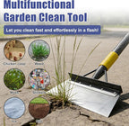 Garden Shovel: Heavy Duty Ice Scraper with Metal Flat Head, Multifunctional 60in Long Handle Floor Scraper for Breaking Removing Hard Ice on Driveway Walkway Road
