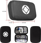 279PCS Small Travel First Aid Kit Supplies for Business, First Aid Emergency Set Backpacking Essentials Items Trauma Survival Kits for Outdoor Adventure, Black