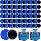 800 Pcs Heavy Duty Tire Patches Radial Patch Round Cold Tyre Puncture Tool Kit for Car Truck Motorcycle Automobile Bike Inner Tire (42mm)