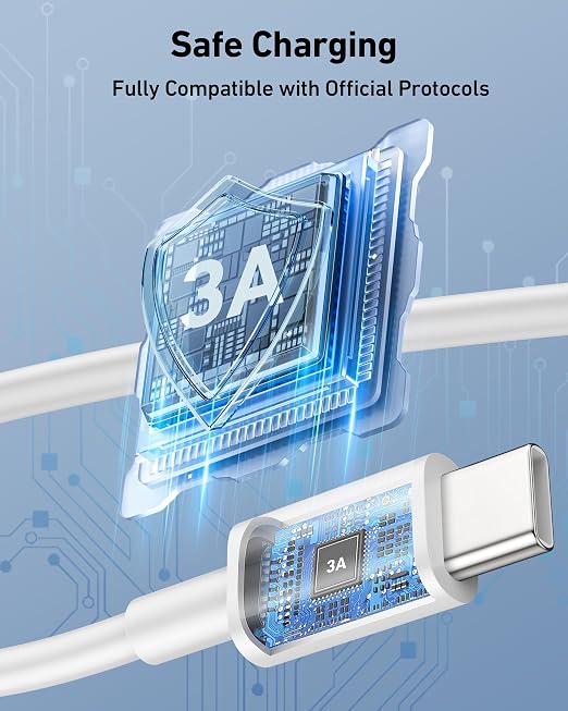 Car Carplay Cable for iPhone 17/17 Pro/Air/17e/16/15 Pro Max/Plus Cable, 2Pack USB A to USB C for CarPlay USBC Cord, iPad, Galaxy, Pixel, Android Accessories Charging Wire Type-C Car Charger Cord 3FT