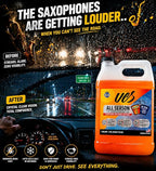 Advanced All-Season Windshield Washer Fluid -27°F, Water Repellent Technology, Powerful Bug Remover, Streak-Free Cleaning, Ready-to-Use RTU, 1 Gallon
