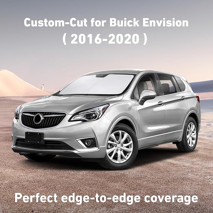 Windshield Sunshade Compatible for Buick Envision 2016-2018 2019 2020, Sun Visor for Front Windshield & Window Sun Shade Cover, UV Heat Blocker & Protector, Car Accessories