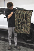 Slim Dryer Towel - Special Edition Digital Woodland Camo - Ultra-Absorbent Korean Microfiber, Suede Edge, Car Drying Towel, 25" x 35" Camo