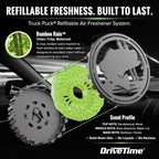 Truck Puck Bamboo Rain Fragrancee Car Air Freshener – Long-Lasting Car Deodorizer, Refillable Vent & Visor Clip Auto Air Freshener for Car, Truck & SUV, Premium Fragrance, Pack of 3