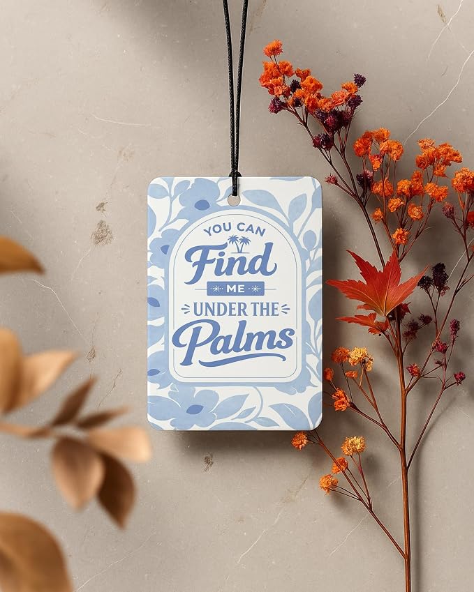 Blue Coastal Cowgirl Car Air Freshener 4 Pcs Coconut Scented, Summer Surfing Cowgirl Car Accessories Mirror Decor for Women, Girly Western Hanging Air Freshener for Cars Closet Drawer Books