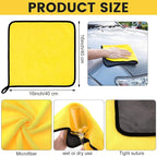 80 Pcs Microfiber Towels:16"x16" Microfiber Drying Towels Bulk Micro Fiber Car Cleaning Cloth for Cars Drying Washing Polishing Office Windows Cleaning Household Supplies (Gray,Yellow)