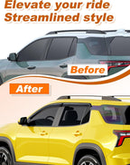 Extra-Thick Window Rain Guards Fit for Chevrolet (Chevy) Equinox 2025 2026 Tape-on Window Deflectors Rain Guards Vent Visors car Vent Shades