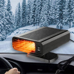 12V Car Heater - Portable 150W Electronic Heater & Defroster, 2-in-1 Rapid Heating/Cooling Demister for Windshield, Fits Sedans, SUVs, RVs