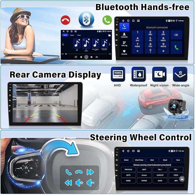 4G+64G for Subaru Impreza 2003-2006 Android 13 Stereo Radio Wireless CarPlay Android Auto GPS Navigation 9" 1280 * 720P Touch Screen Bluetooth-5.0 FM/RDS 32-EQ WiFi Mirror Link SWC+ Camera Mic