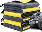 Microfiber Towels for Cars, 800GSM Car Drying Towel, Large Microfiber Cleaning Towels for Car Washing, Waxing, Buffing, Polishing, Scratch-Free Auto Detailing Towels, 6 Pack, 12 x 24 Inch