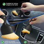 Car Interior Duster Detail Brushes, Soft Bristles Brush Car Accessories for Cleaning Dashboard Air Vent Crevice, Detailing Dusting Tool Kit for Auto Truck SUV RV