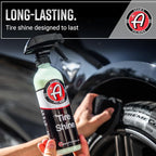 Adam's Polishes Tire Shine Gallon - Spray Tire Dressing W/ SiO2 for Non Greasy Car Detailing |Use W/Tire Applicator After Tire Cleaner & Wheel Cleaner,Gives A Ceramic Coating Wax