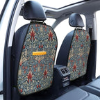 Snakeshead William Morris Textile Pattern Car Seat Back Kick Protectors Kick Mats With Storage Pockets For Vehicles To Protect From Dirt Mud Scratches 2 Pack